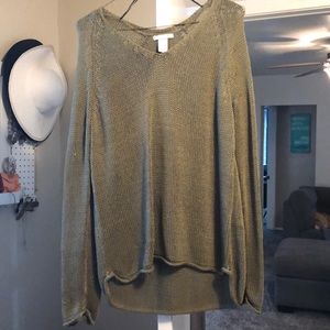 H&M Green Knitted Sweater